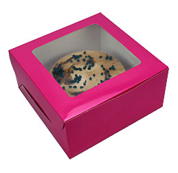 CAKE BOX – PINK WINDOW For 1 Kg Cake
