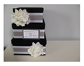 Tiered Modern Wedding Card Box With By Astylishdesign On Etsy