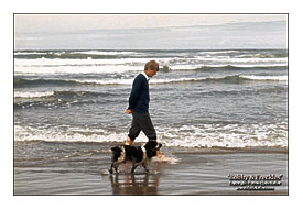 BOBBY & FRECKLES, Robert F. Kennedy And Freckles Walking Along The .