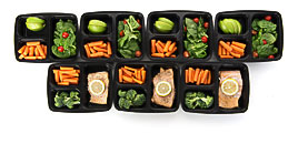 Lunch Portion Meal Prep Containers