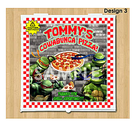 TMNT Teenage Mutant Ninja Turtles Pizza Box By KidsPartyPrintables