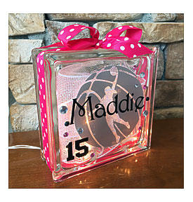 Basketball Girl In Ball GemLight Personalized Gifts By GemLights