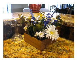 Items Similar To Square Wooden Centerpiece Box, Flower Box .