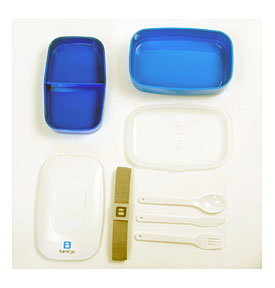 BENTGO Microwavable Lunch Box Blue My Happy Lunchbox