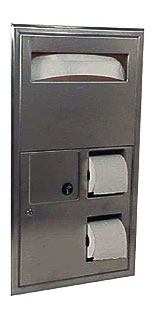 . Cover Dispenser, Sanitary Napkin Disposal And Toilet Tissue Dispenser