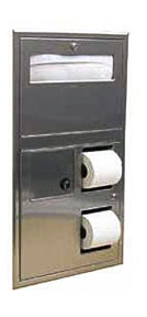 . Dispenser, Sanitary Napkin Disposal And Toilet Tissue Dispenser