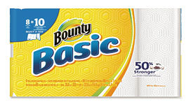 Bounty 92979 Basic Select A Size Paper Towels 1 Ply 89 Sheets Roll .