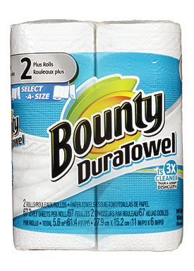 Bounty DuraTowel Select A Size Paper Towels Free Shipping