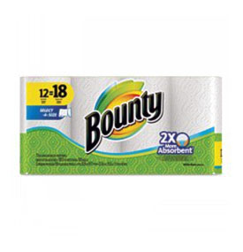 Bounty Select A Size Perforated Roll Towels, 2 Ply, White, 105 Roll .