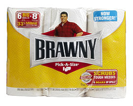 Paper Towel Brands Brawny Brawny Paper Towels, White Free Shipping