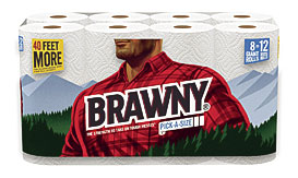 Brawny Paper Towels, Pick A Size, Giant Roll, White Free Shipping