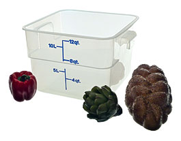 Cambro 12SFSPP190 12 Qt Polypropylene Food Storage Container .