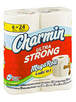 Charmin Ultra Strong 2 Ply Mega Roll Bath Tissue 1980 Sheets