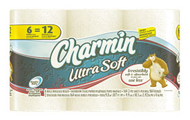 Pics Photos Charmin Ultra Soft Toilet Paper 6 Mega Rolls Equal To 24 .