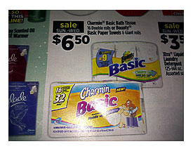Katy Couponers HOT Charmin Basic Toilet Paper For .11 A Roll .