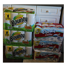 3x Bounty Paper Towel & 3x Charmin Toilet Paper 6.77 Ea – $3 Off Wub .