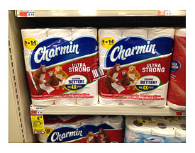 Charmin Ultra Strong Bathroom Tissue 9 Rolls, On Sale For $4.99