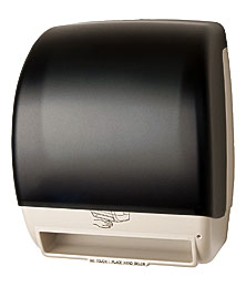 . H4004TBK Black Plastic Countertop Mini Interfold Napkin Dispenser