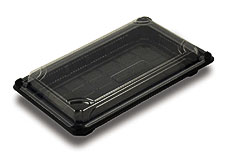 Jaya 100% Compostable Pla Take Out Tray With Clear Lid, 9 3 4 X 6 X 1 .