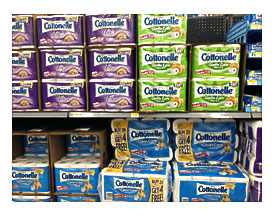 To My Local Walmart And Took A Photo To Show The Variety Of Cottonelle .