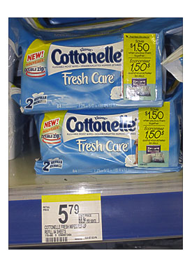 Cottonelle 84 Count Package Of Flushable Toilet Wipes Only $1.49 After .