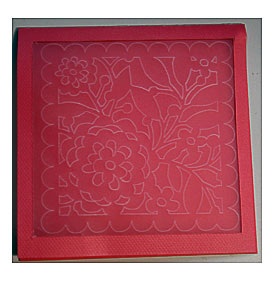 Amy Chomas Embossed Card With Cricut Expression 2