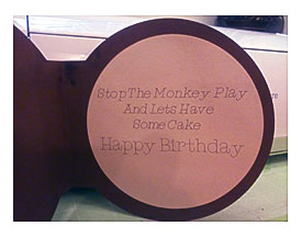 Paper This And That Cricut Explore Monkey Birthday Card