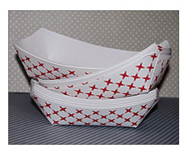 100 Medium Food Trays Paper Boats Party Trays Retro By Swigshoppe