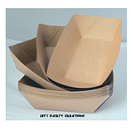 Karft Paper Food Trays 251 Lb. Food By LetsPartyCreations On Etsy