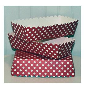 Paper Food Tray 5 Red Polka Dot Food Trays Hot By RoadSideChick