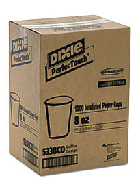 Dixie Dixie Hot Cups, Paper, 8oz, Coffee Dreams Design, 1000 Carton .