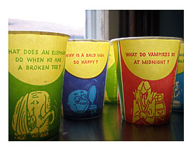 Vintage Dixie Paper Cups With Jokes By Fuzzymama On Etsy