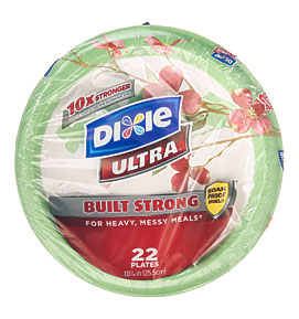 Dixie Ultra Disposable Paper Plates, 10 1 16 Inch, 22 Count Pack Of 4 .