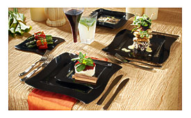 Disposable Dinnerware, Fineline Settings Blog Holiday Table Setting