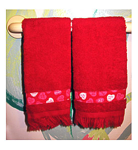 Valentine Fingertip Guest Towels By NostalgiaNeu On Etsy
