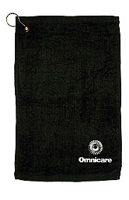 Fingertip Towel With Grommet In Dark Colors, Custom Printed Fingertip .