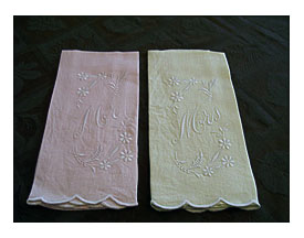 Decorative Fingertip Towel Set Of 2 Mr And By FabVintageEstates
