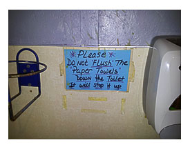. Of “Unnecessary” Quotation Marks Don't "flush" The "paper Towels