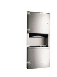 Recessed Paper Towel Dispenser And Waste Bin 9.8L Combination Units .