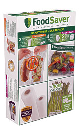 FoodSaver® Multi Pack Vacuum Seal Bags & Rolls Starter Kit