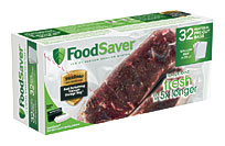 FoodSaver® Gallon Size Heat Seal Vacuum Sealer Bags, 32 Count .