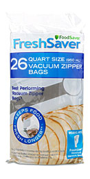 FoodSaver® Vacuum Zipper Quart Bags At