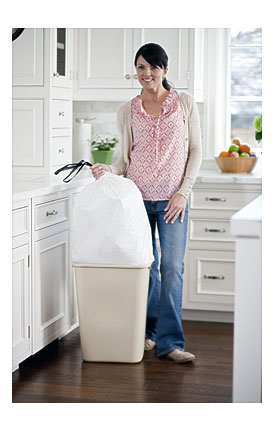 Glad ForceFlex OdorShield Drawstring Tall Kitchen Trash Bags .