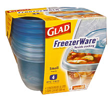 Glad FreezerWare Small Food Storage Containers