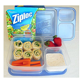 Glad Containers With Dividers Ziploc Divided Container