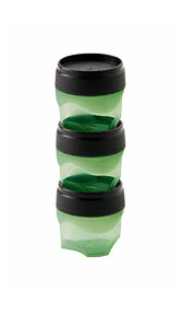 Mini Food Storage Containers 3 pack Emerald Front View