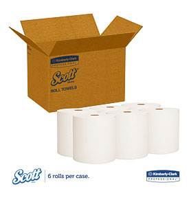 High Capacity Hard Roll Towels 1 Ply 8" X 950 Ft White Paper .