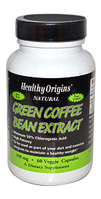 Healthy Origins, Green Coffee Bean Extract, 400 Mg, 60 Veggie Caps