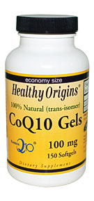 Healthy Origins, CoQ10 Gels Kaneka Q10 , 100 Mg, 150 Softgels