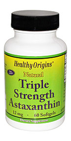 Healthy Origins, Natural Triple Strength Astaxanthin, 12 Mg, 60 .